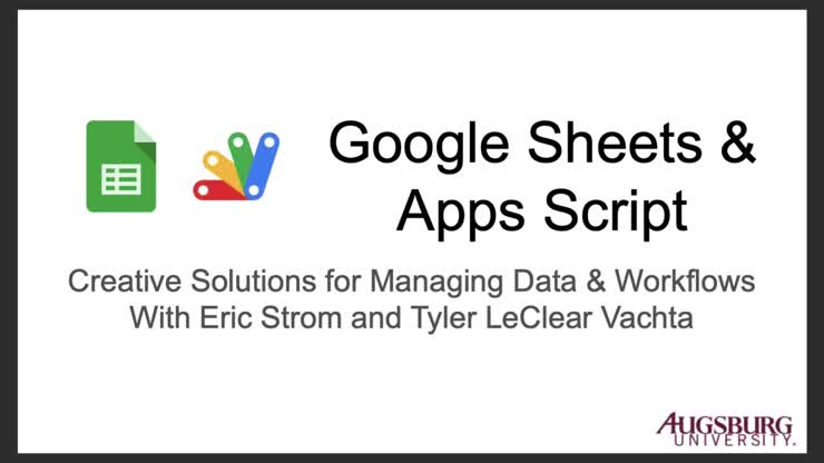 Google Sheets & Apps Script