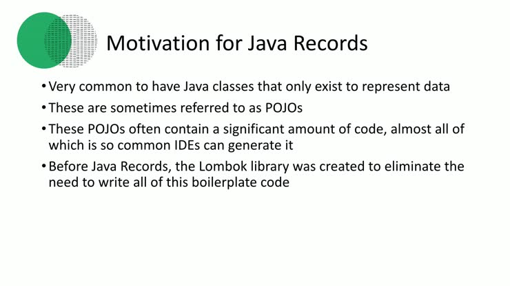 CS 240 - Java Records