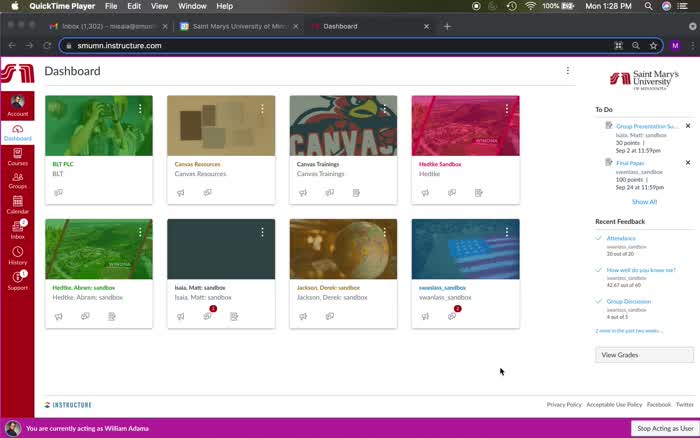 Activating Notification Settings in Canvas