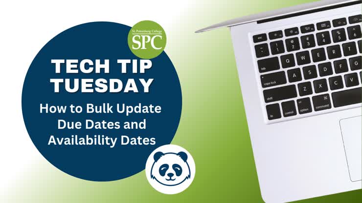 Tech Tip Tuesday: How to Bulk Update Due Dates and Availability Dates