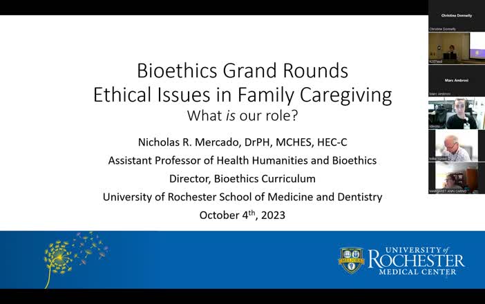 10-4-23 Bioethics Grand Rounds - Mercado