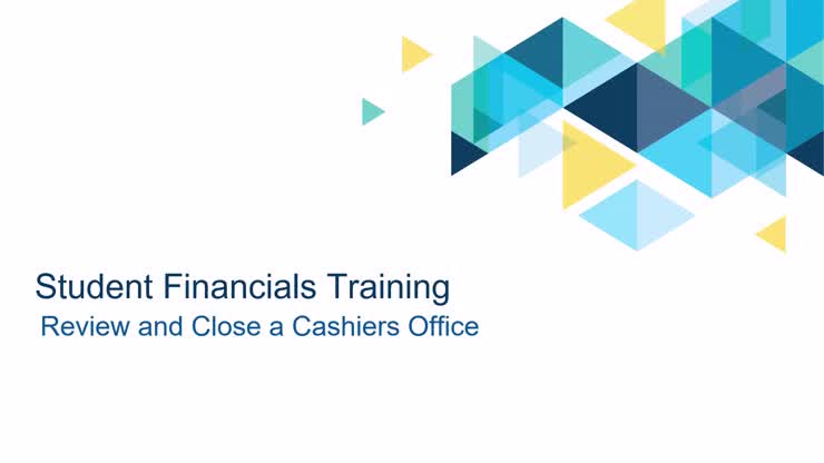 Close Cashier Office Training Video