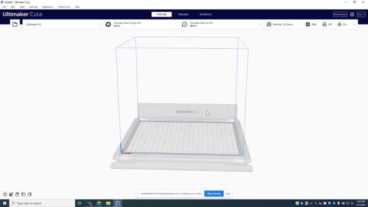 slicing for Ultimaker S3 in Cura Ultimaker