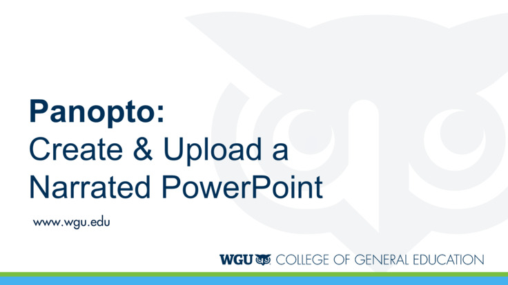 how to upload powerpoint presentation to panopto