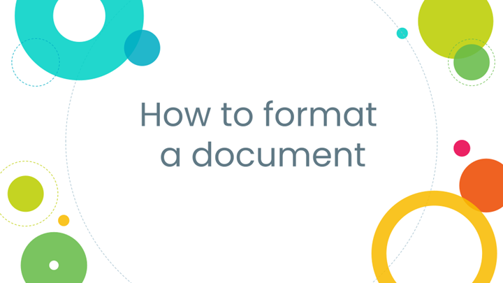 HC - How to format a document