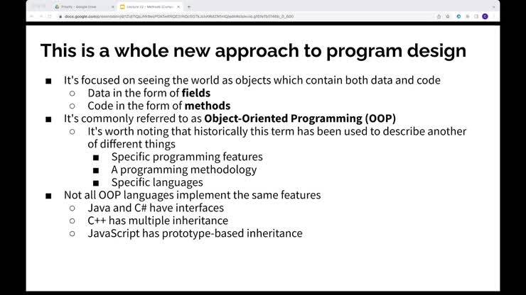Lecture 21.4 - Intro to OOP