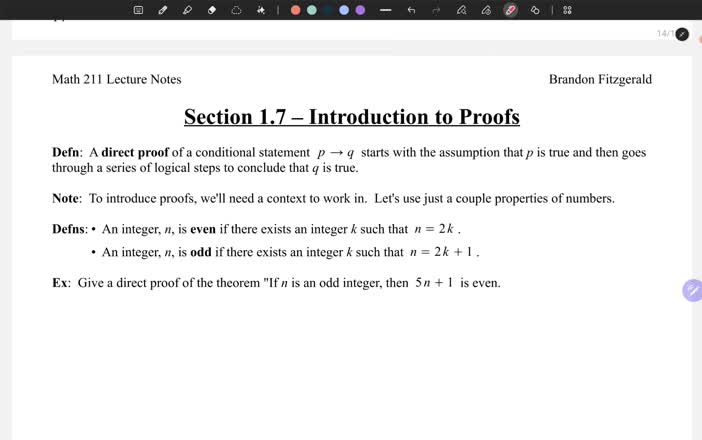 Math 211 - Section 1.7