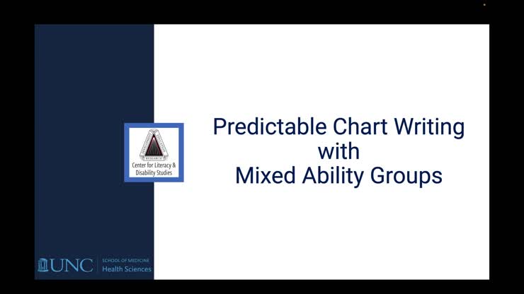 Predictable Chart Writing with Mixed Ability Groups