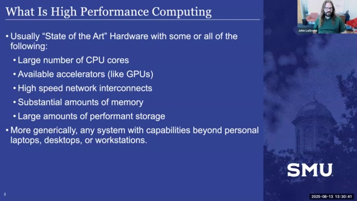 Introduction to High Performance Computing (HPC)