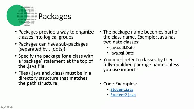 C S 240 - Packages, Imports, and CLASSPATH