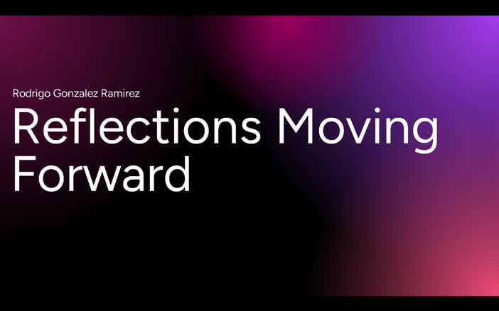 Reflections moving forward presentation