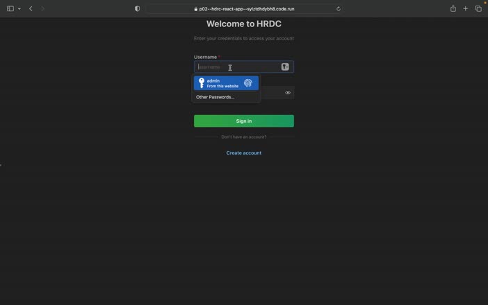 HRDC Inventory Management Site Demo