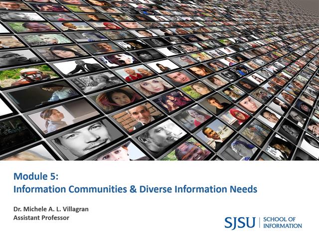INFO 200 Information Communities & Diverse Information Needs