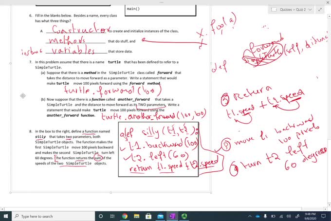 Quiz 2 Amendment