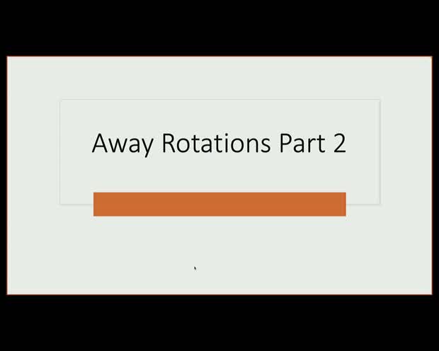 Away Rotation 103 - 4/3