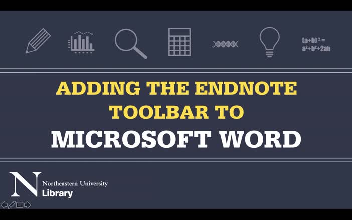 Adding the EndNote Toolbar to Microsoft Word (Mac)