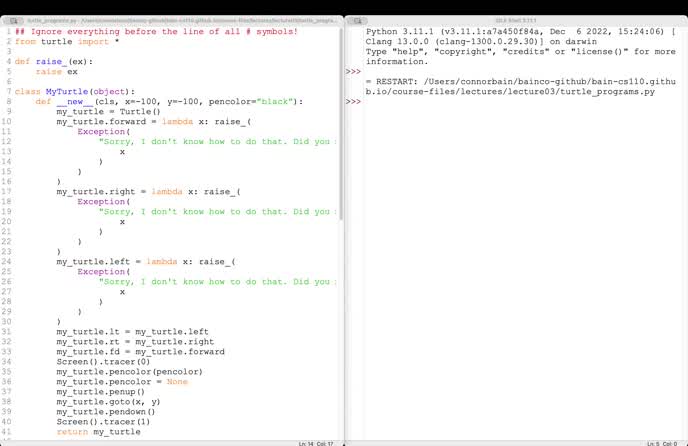 Lecture 3.4 - Turtles!