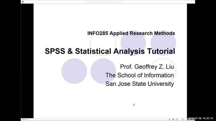 INFO285 SPSS Tutorial (A)