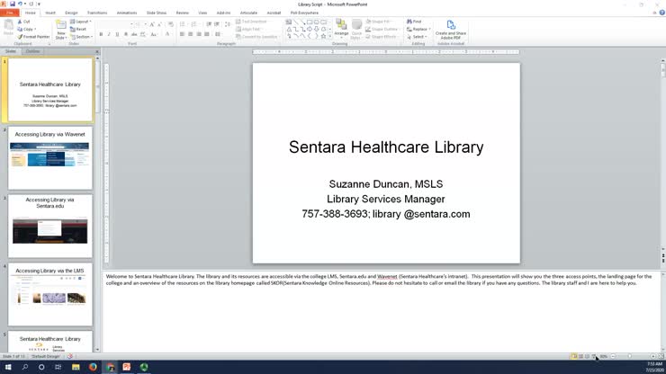 Sentara Healthcare Library
