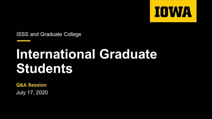 International Graduate Student Issues