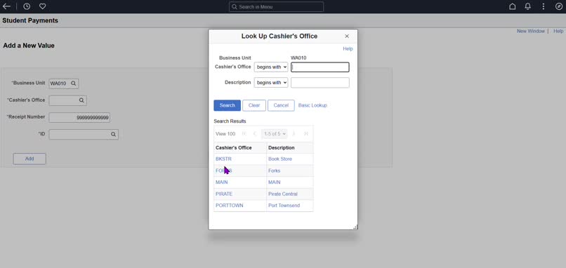 Post a Student Payment - No Audio